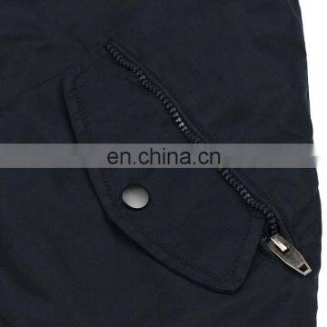 High Quality Nylon Plain Navy Flight Bomber Jacket Mens photo-5