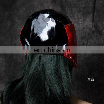 Sexy Shiny Bondage Mask Studded Mask Half Head Hood Sexy Adult Novelty Product photo-3