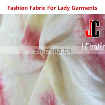 100% rayon yoryu fabric tye dye rayon challis fabric