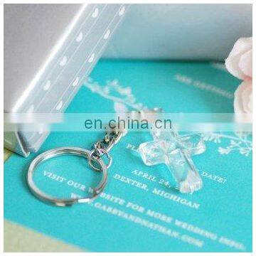 Crystal Cross Key Chain