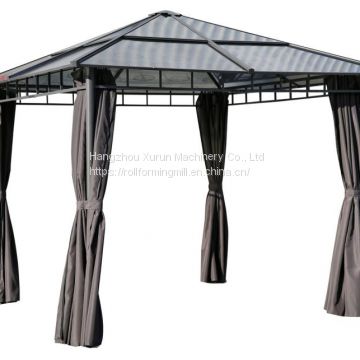 Aluminum Sunlight Board Garden Gazebo Metal Type Pavilion Park Leisure Tent