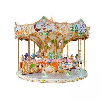 Zhongshan Hot Sale Amusement Park Micky Mouse Carousel 12 Seat Merry go Round, New and High Quality Earn Money, for Kids photo-2