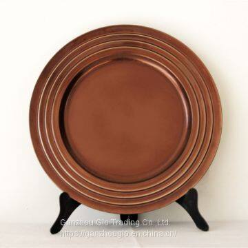 Plastic Charger Plate,christmas Decoration Plate Charger Plate Made in China YF-60069