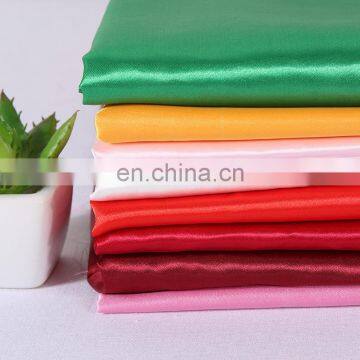 2020 factory cheap satin fabric 50d*75d soft shiny satin fabric beautiful upholstery fabric for wedding and presents