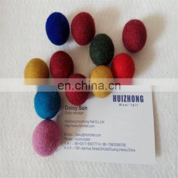 Handmade Colorful 100% Wool Felt Ball for Decoration photo-3
