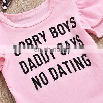 Short Sleeve Pink Top Matching Leopard Pattern Shorts and Headband 3pcs Beautiful Baby Girl Boutique Summer Suit photo-5