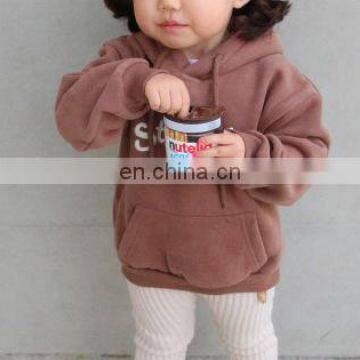 Autumn / Winter 2020 Children Hooded Pullover Letter Print Casual Boys Girls Hoodies Fleece 1-7Years Kids Clothes Outfits photo-5