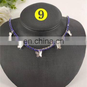 Ins Women Butterfly Necklace Luxury Rhinestones Small Pendant Necklace Sparking Bling Hip Hop Crystal Choker Jewelry photo-5