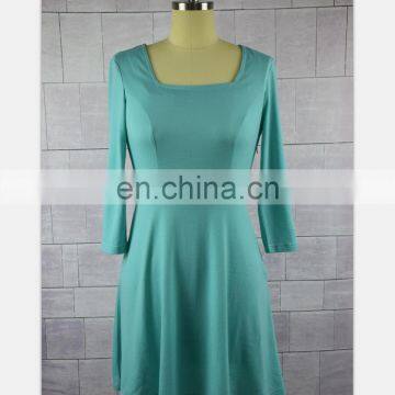 2019 Mother And Daughter Half Sleeve Dresses Family Princess Light Green Mother Daughter (this Link for WOMAN) photo-3