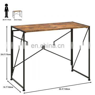 Simple Student Study Writing Desk With Folding Metal Legs Home Use Computer Office Desk Cheap Price photo-5