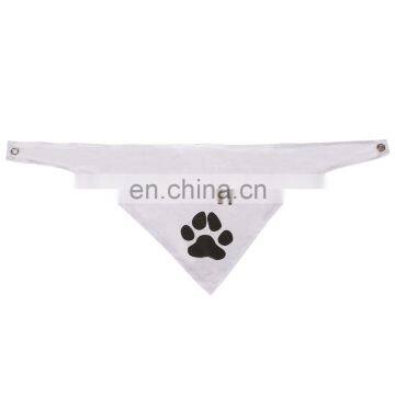 100% cotton multifunctional triangle pet bandana white dog bandana