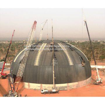 Professional Installation Steel Space Frame Power Dome Coal Storage