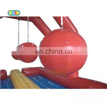 China Cheap Air Big Baller Wipe Out Inflatable Obstacle Course for Sale
