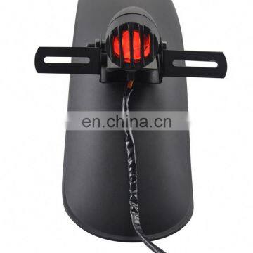 Motorcycle Retro Rear Fender Mudguard With Tail Brake Light For Harley Bobbers Chopper