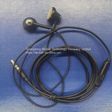 OEM/ODM wired earphone handsfree mic headphone in-ear headset water proof earbugs noise  cancelling ear pieces