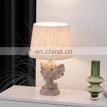 Nordic Hotel Craft Decoration Brown Handmade Lamp Antique Creative Animal Table Lamp for Bedside photo-2
