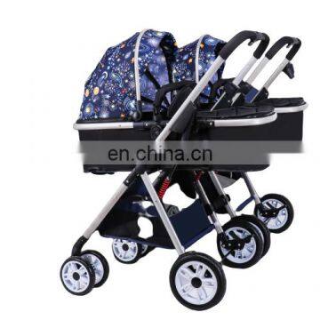 Multifunction 2 in 1 Reversible Twin Baby Stroller photo-2