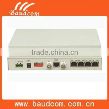 4 ports 10/100BaseT Ethernet to E1 converter with Local managemen