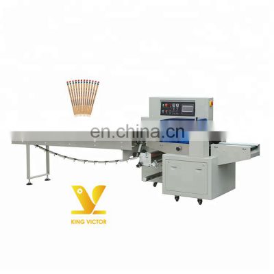 Factory price pencils horizontal pillow type automatic packing machine foshan