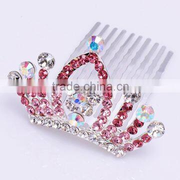 2015 new model FZZ-260 bridal wedding hair tiara crown wholesale full diamond