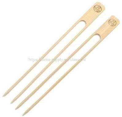 Natural Bamboo Double Skewers 9 Inch