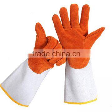 New products custom made leather heat insulation protection welding gloves for workers