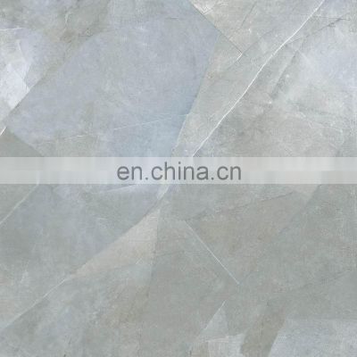 Heat Insulation Wear-Resistant Super Glossy glazed gray color  porcelain wall floor 600x600mm tile