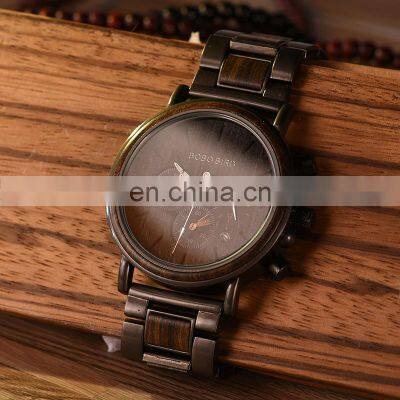 BOBO BIRD Custom Logo Wholesale Watches Men Luxury Brand High Quality Automatic Wrist Wooden Watches photo-5