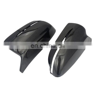 100% Real Carbon Fiber Factory M Look 2pcs Rear Wing Side Car Mirror Cover Case Cap Replacement for New 5 Series G30 G38 2017-UP