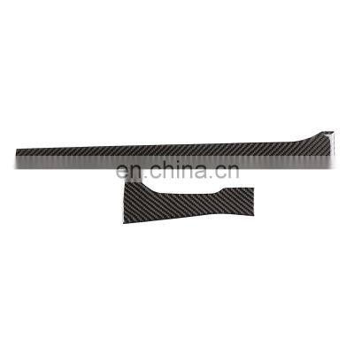 Auto parts 14-18 for Toyota Tan Road Central Control Gear Trim Real Carbon Fiber (Soft) 2-Piece Set