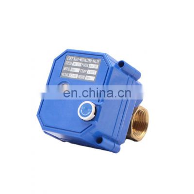 spring return ball valve brass ss304 mini electric actuator water control motorized valve 3v 5v 6v 12v 24v 110v 220v