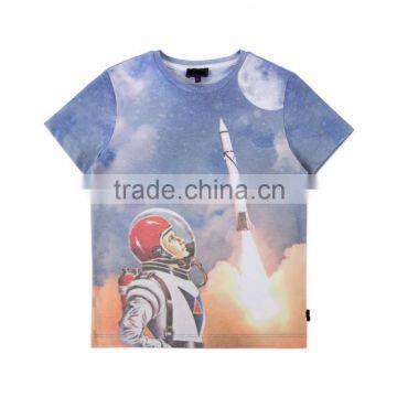 Childrens/Kids Boys' 7-10 Years Spaceman Print T-Shirt