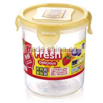 Hot Selling Round Plastic Food Box Airtight Storage Box