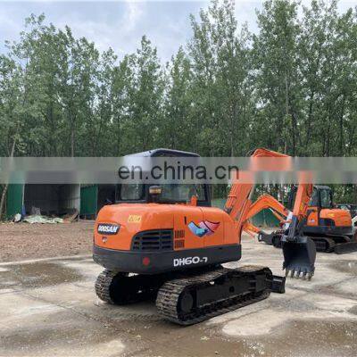 Original doosan machine dh60-7 , Used doosan digging machine , Doosan second hand mini excavators