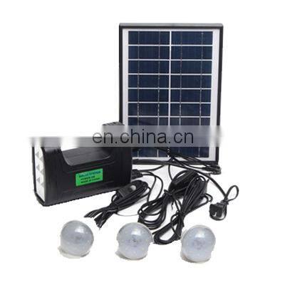 Mini 4W 6V Outdoor Solar Power Panel 3 LED Lighting Lamp Charger Home Garden Energy System Kit