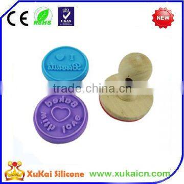 2015 hot sale custom silicone cookie stamp