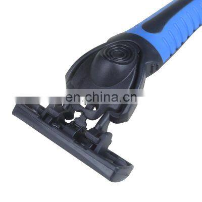 1 Handle and 4 Refill Cartridges Disposable Shaving Razor For Men Triple Blades Stainless Steel Razor Beard Shaver KL3-03