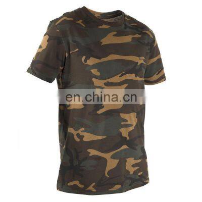 High Quality Custom Camouflage t Shirts Short Sleeve Pocket Camo T-shirt Men photo-3