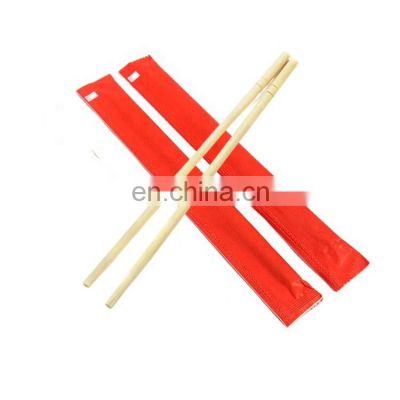 Hot Sale Chinese Disposable Bamboo Wedding Chopsticks Packed in Red Paper Wrapper