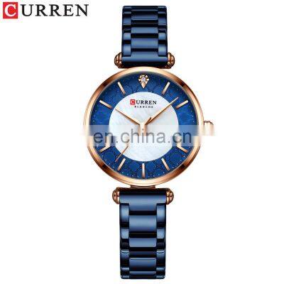 Factory Direct Sale 9072 Top Brand CURREN Casual Ladies Watch Steel Small Dial Business Rose Gold Watch Montre Femme