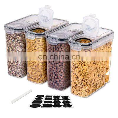 4 L 4pack Kitchen Airtight Storage Box Bpa free Airtight Food Storage Container Set Pantry organization Set of 4