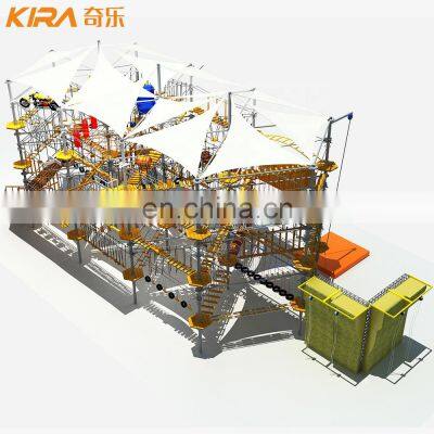 Adventure Challenge High Rope Obstacle Course Equipment For Sale photo-2