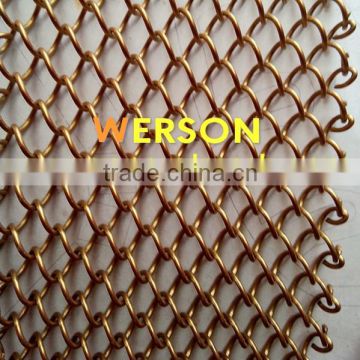 aluminium alloy Architectural Wire Mesh curtain for restaurants Dividers/partitions,Store front closures| generalmesh