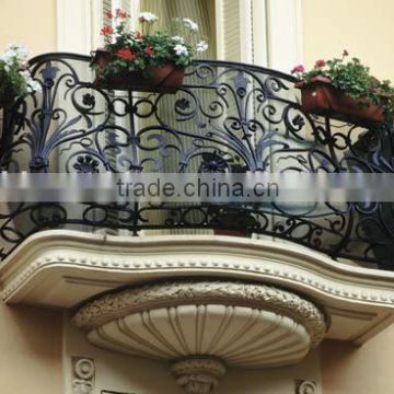 Wrought iron balcony balustrade design