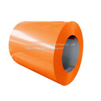275 G/M2 Zinc Coating Prepainted Color Steel Coils Silicon Micron Polyester / Primer GB, T 12754 photo-5