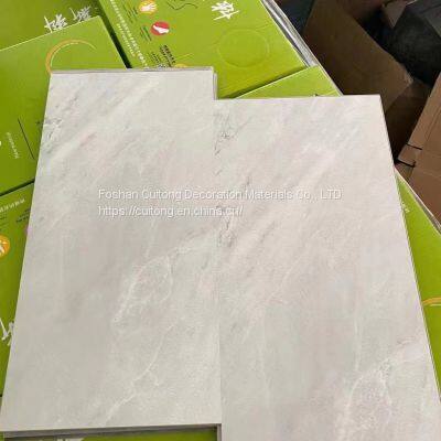 Car 4S Exhibition Hall Black Stone Grain SPC Floor Clothing Shop Coffee Tavern Imitation Cement Color Stone Plastic Floor