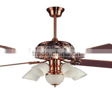 Top quality elegant design dining room ceiling fan with light