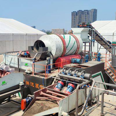 Soil washing and remediation plant