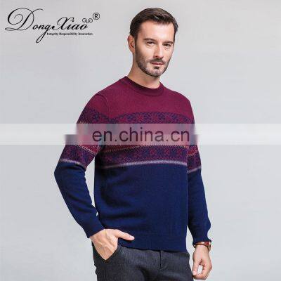 Christmas Style Patternshawlmere Blend Men Sweaterscarfsing Winter Clothes for Men Crew Neck Custom Label Knitted Pullover 30pcs