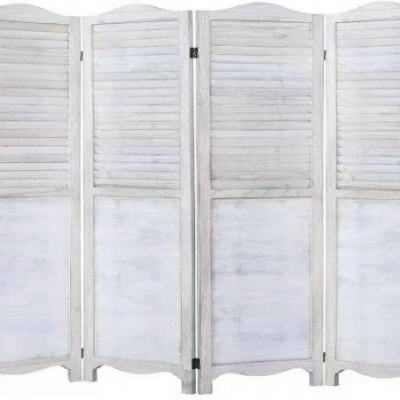 white 3 panel wooden room partition room divider design